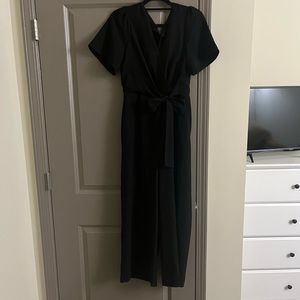 ASTR Black formal wrap jump suit